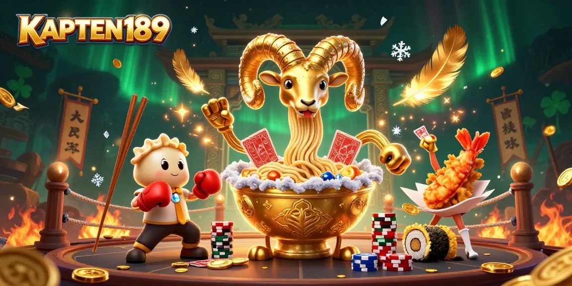 KAPTEN189 bermain judi slot dengan ilustrasi karakter unik dan menarik.