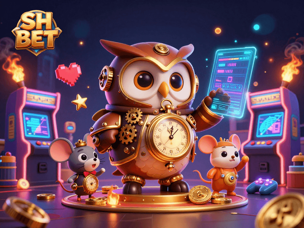 Engage in SH BET gaming action with vibrant characters and dynamic casino elements.