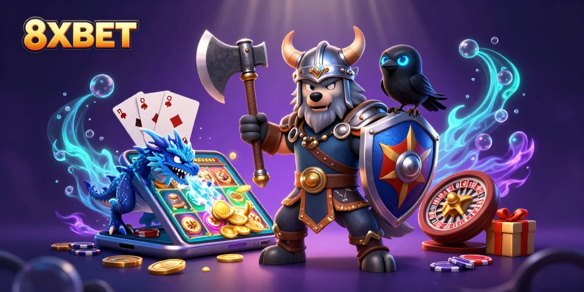 Experience the thrill of winning with 8XBET in this vibrant digital casino scene.