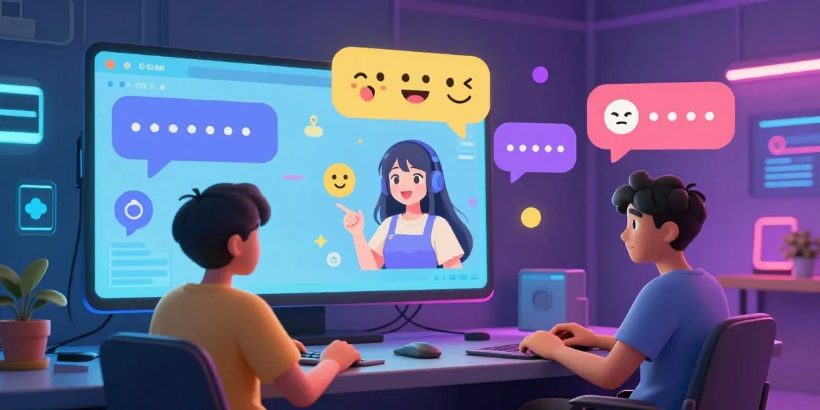 Engaging AI ecchi chat scene with diverse avatars and vibrant conversations.