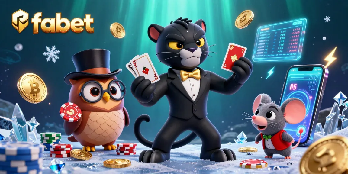 Experience exciting vibes at fabet while playing with poker chips and vibrant crypto coins.
