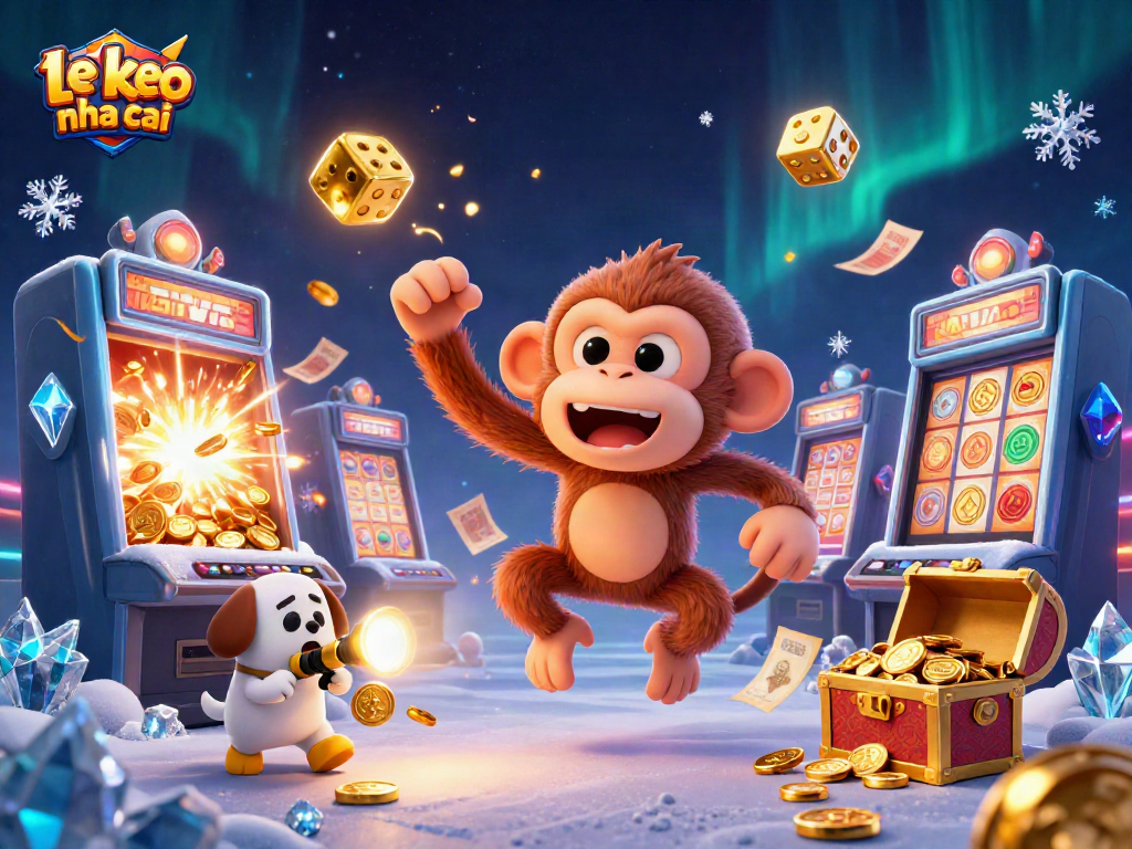 Engage with ty le keo nha cai in a vibrant illustration of lively sports betting action and jackpot excitement