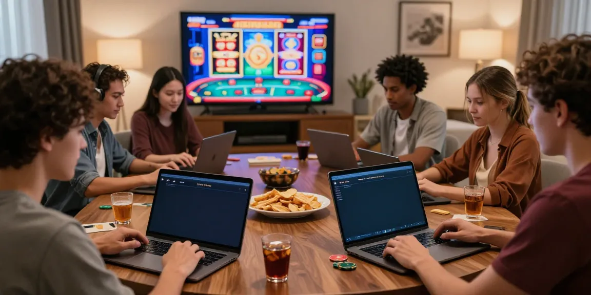 Players enjoying games at online credit card casinos in a cozy setting.