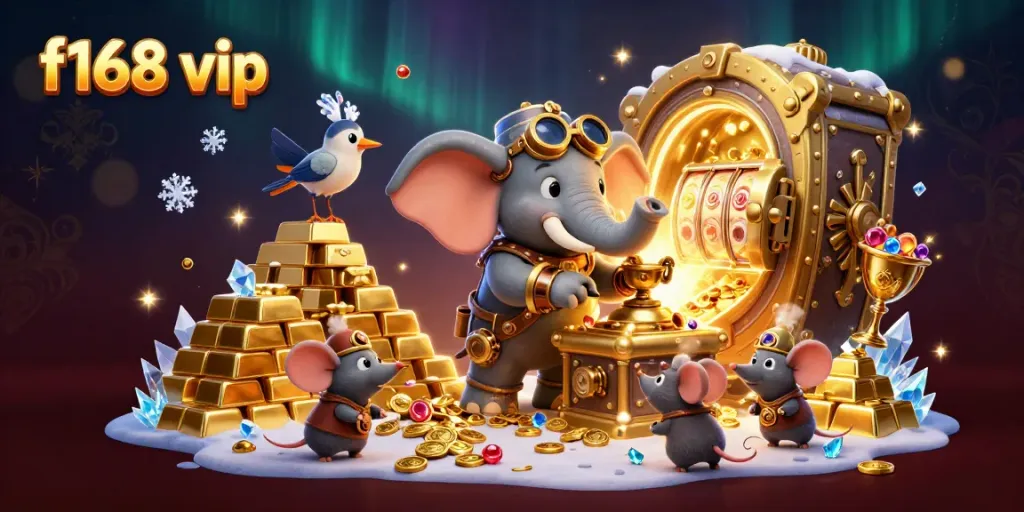Experience winning opportunities with the steampunk elephant in the f168 vip casino.