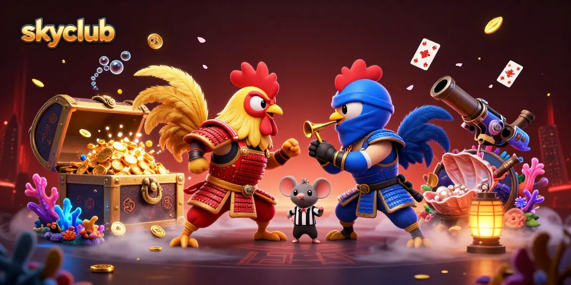 Engage in thrilling gameplay at SkyClub with dynamic casino visuals and vibrant elements.