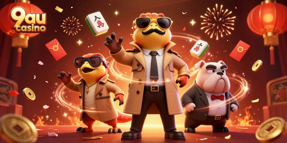 Exciting scene from 9au casino featuring raptors in disguise at the VIP lounge, showcasing vibrant casino elements.