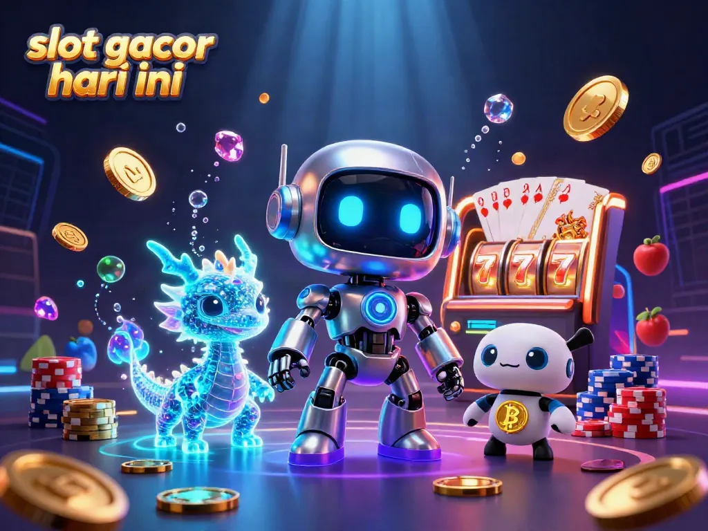Experience excitement with slot gacor hari ini featuring dynamic characters, cascading coins, and vibrant casino elements!