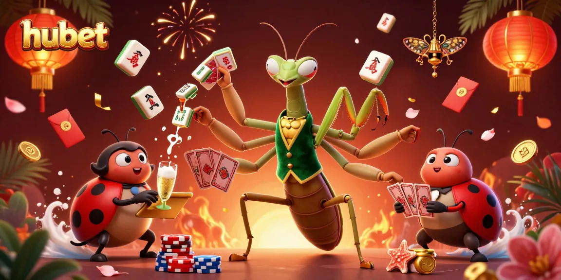 Experience the excitement of hubet's gaming world with a colorful, engaging casino scene.
