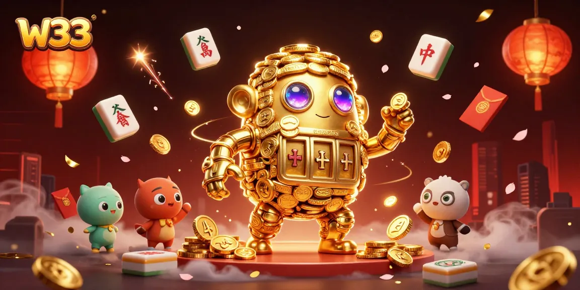 Engage in thrilling gaming experiences at w33 casino with golden golem and vibrant game elements.