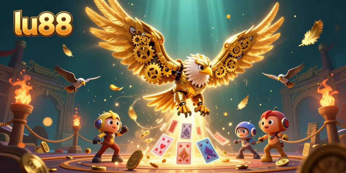 Experience thrilling gameplay at lu88 with a vibrant 3D casino illustration capturing excitement.