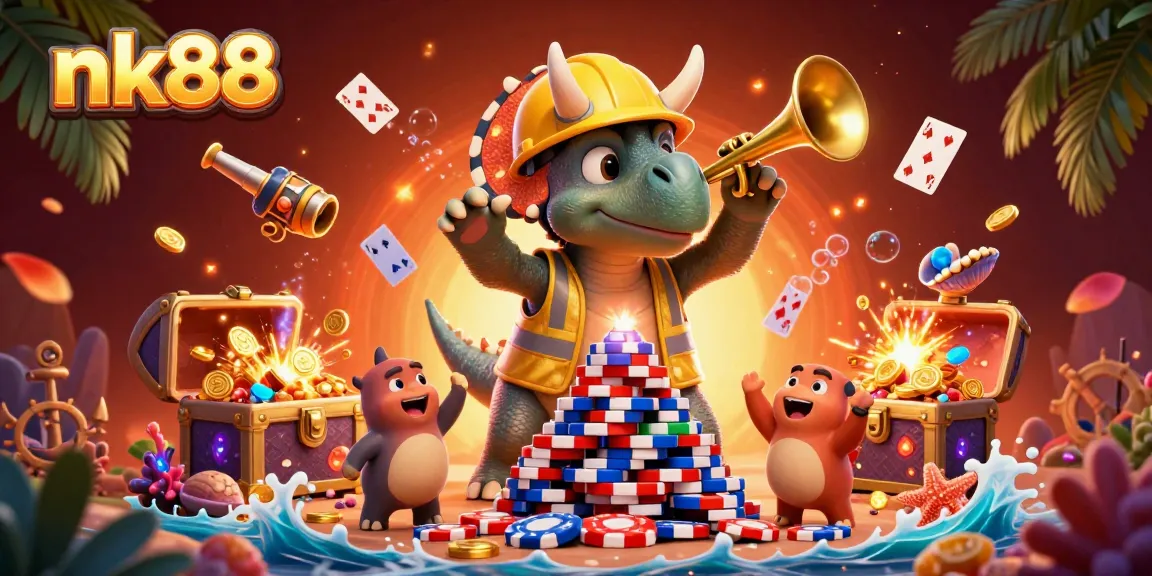 Experience thrilling gaming with nk88 in a vibrant casino scene filled with celebration and excitement.